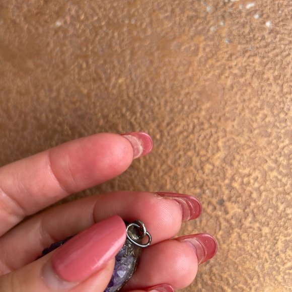 Purple quartz pendant - Picture 4 of 4